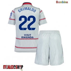 Atletico Madrid Alejandro Grimaldo #22 Terza Maglia Bambino 2026-27 Manica Corta (+ Pantaloni corti)